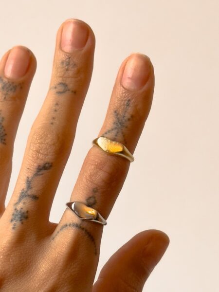 Flattened Heart Ring