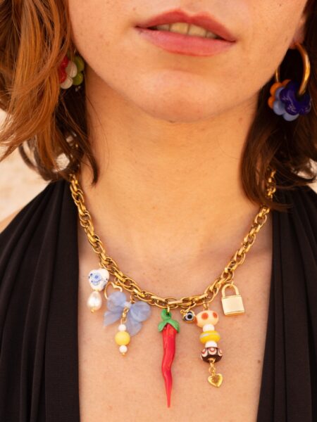 Smurf Village Necklace